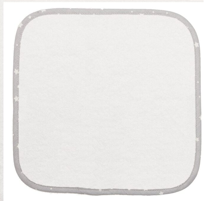 ΛΑΒΕΤΕΣ ΩΜΟΥ bebe 05 30Χ30 ΛΕΥΚΟ/ΓΚΡΙ Cotton 100% - Image 1