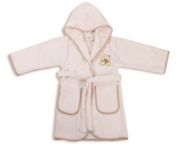 ΜΠΟΥΡΝΟΥΖΙ bebe ΑΡΚΟΥΔΟΣ 102 SIZE:02 ΛΕΥΚΟ/ΜΠΕΖ Cotton 100% - Image 1