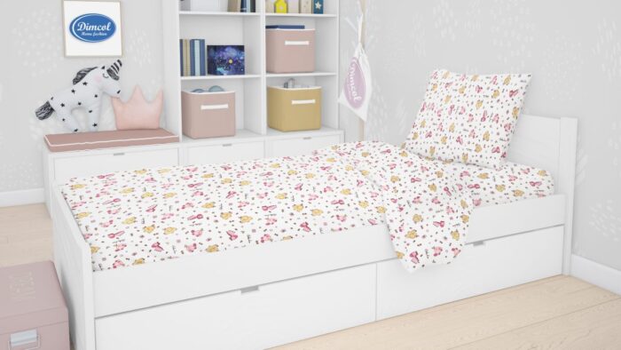 ΣΕΝΤΟΝΙΑ ΕΜΠΡΙΜΕ ΣΕΤ 2 τεμ kids Elephant 172 160X240 Pink Cotton 100% - Image 1