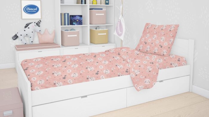 ΣΕΝΤΟΝΙΑ ΕΜΠΡΙΜΕ ΣΕΤ 2 τεμ kids Smile 82 160X240 Coral Cotton 100% - Image 1