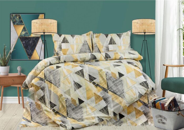 ΠΑΠΛΩΜΑΤΟΘΗΚΗ ΕΜΠΡΙΜΕ Geometrical 333 160X240 Beige 100% Cotton Flannel - Image 1